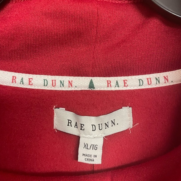 Rae Dunn 2 piece set Cowl Neck Pullover & Jogger XL RED NWOT - Picture 3 of 5